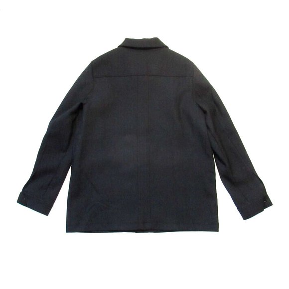 NWT Sezane Will Noir Black Wool Blend Oversized Chore Jacket M - Picture 6 of 7